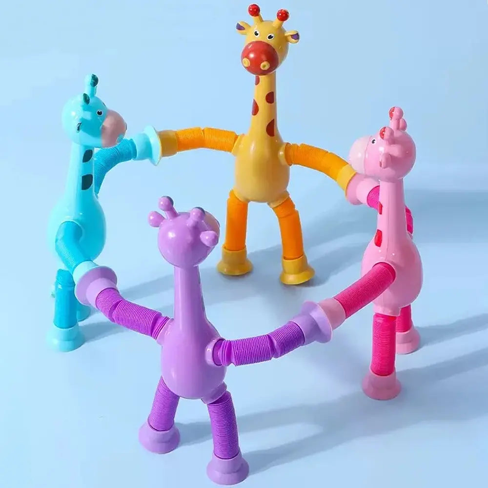 Set 4 Piezas Sensorial Pop Tube Jirafa